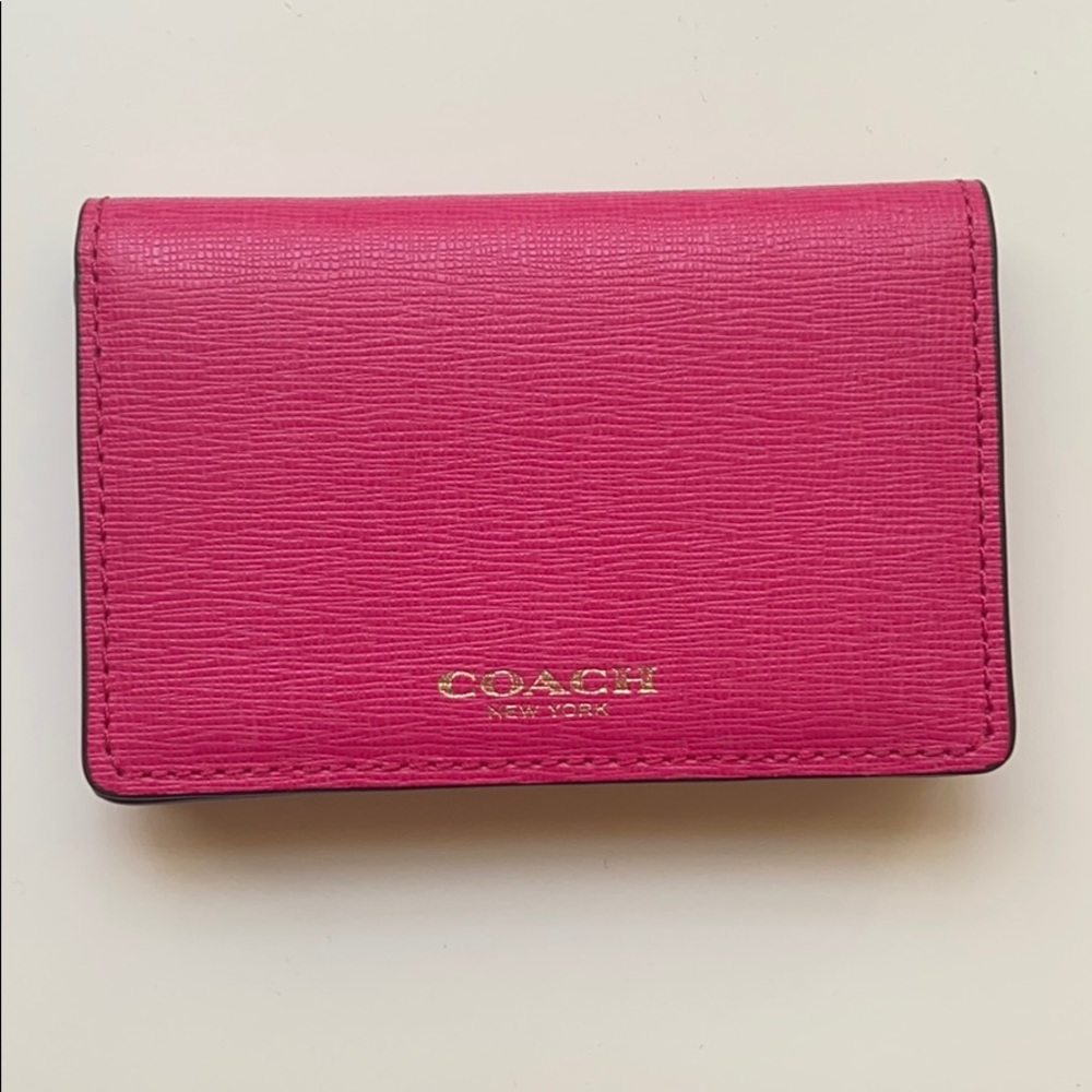 Coach small snap wallet (pink)